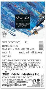 Flipkart.com | Fine Art 24 X 30 Inch Stretched Canvas Back Fold Cotton ...