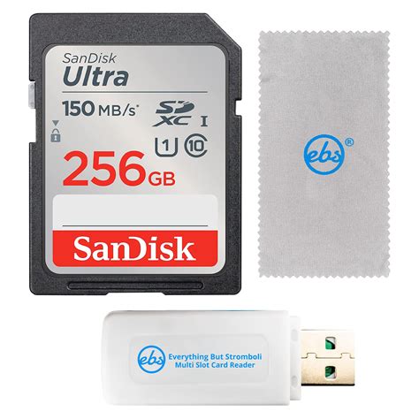 SanDisk 256GB SDXC Ultra Memory Card Works with Canon EOS Rebel T7 ...