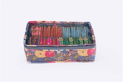 Spruce India's Rayon/Cotton Bangle & Watch Organiser Box