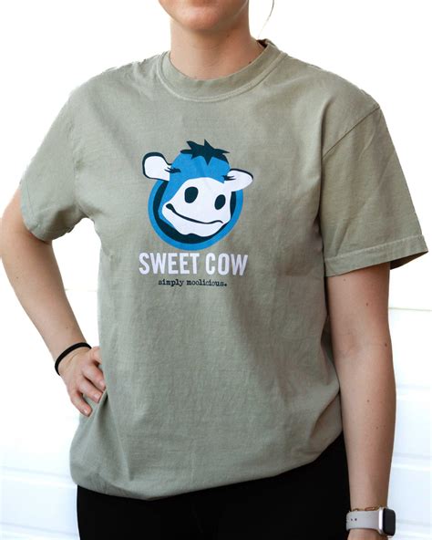 Olive Logo Cow Shirt - Sweet Cow Ice Cream