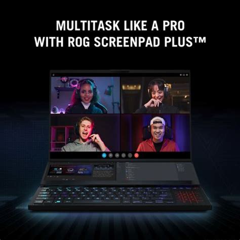 ASUS ROG Zephyrus Duo 16 Dual Screen Laptop with 90Whr Battery AMD ...