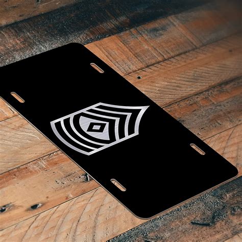 DHDM Army First Sergeant E8 Vanity License Plate | Etched Aluminum Gift ...