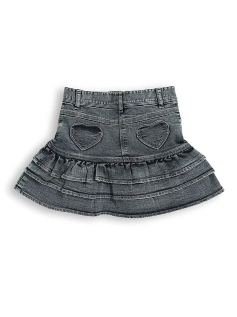 Girls Cotton Denim Layered Skirt – Lilliput World