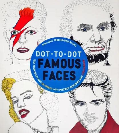 Dot-to-Dot Famous Faces: Test Your Brain and De-Stress with Puzzle Sol ...