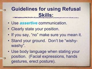 The Refusal Lesson Plan Communication 的图像结果