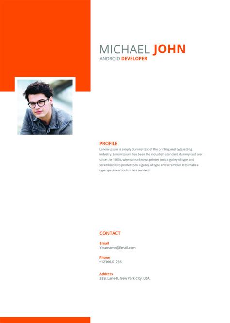 Image result for Android Developer Resume