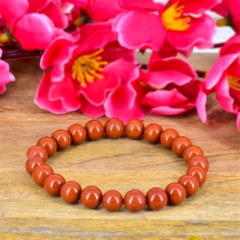 Red Jasper Unisex Natural Crystal Stone Bracelet – Reshamm Crystal Vastu
