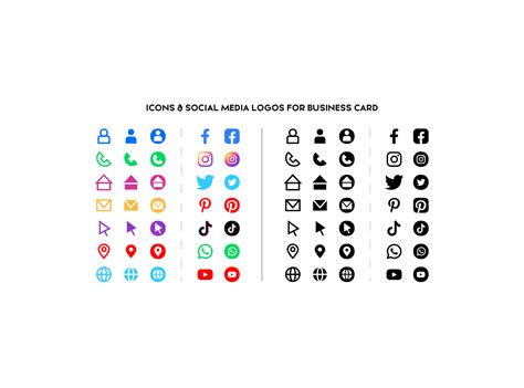 Business Cards with Social Media Icons 的图像结果