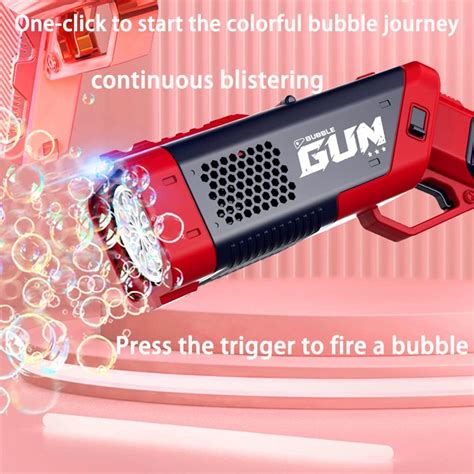 Buy Yvweos Bubble Machine,10Hole Bubble Machine for Kids with Colored ...
