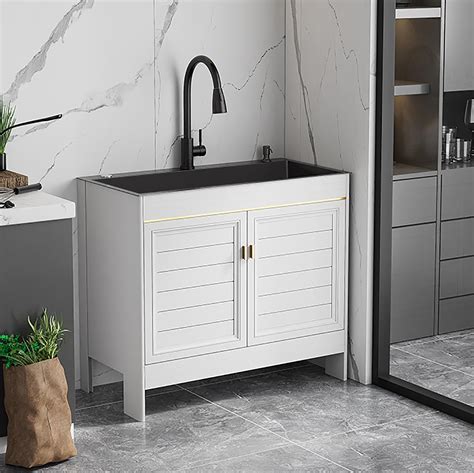 Utility Tubs With Cabinets Laundry Tub 1200mm With Washer Cabinet