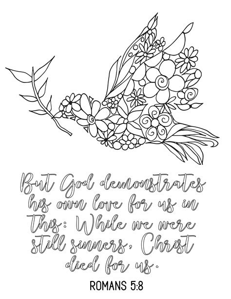 Romans Bible Verse Coloring Pages Sketch Coloring Page
