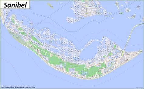 Map Sanibel Island Florida