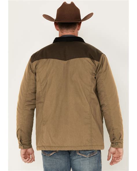 Blue Ranchwear Men's Waxed Canvas Jacket, Brown