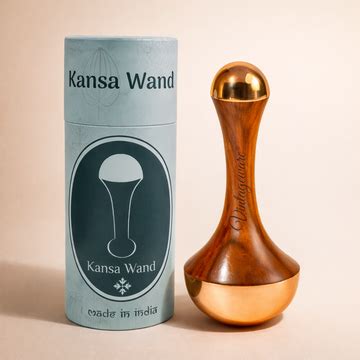 Vintageware kansa wand gua sha comb home decor wood metal handcuffs
