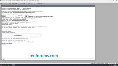 Analyzing Crash Dumps Using WinDbg 的图像结果