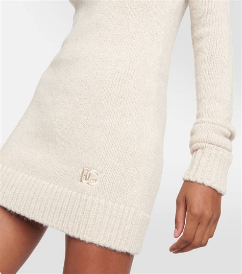Cream Cashmere Sweater Dress