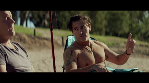 ausCAPS: Justin Melvey shirtless in Chasing Comets
