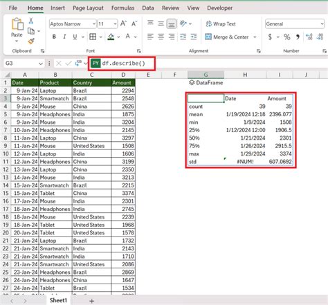 Python Excel Functions 的图像结果