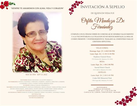 Orfita Mendoza De Fernandez « Stephens Funeral Home
