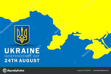 Independence Day Ukraine Anniversary Greetings Card Ukrainian National ...