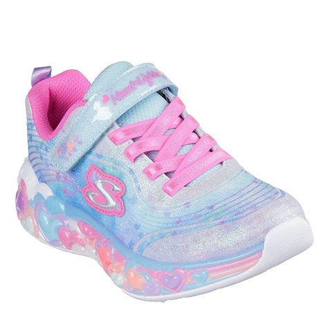 Skechers Eternal Heart Lights Light Up Trainers Girls | SportsDirect ...