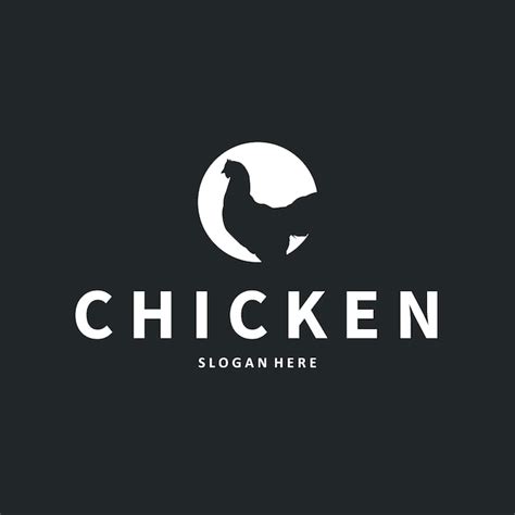 Simple chicken logo design with minimalist and modern concept and also ...
