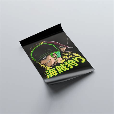 Roronoa Zoro Smirking Poster - One Piece | Weebshop Anime Merchandise