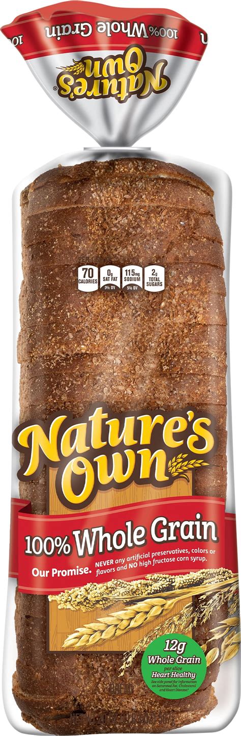 Lupin Free? Nature's Own 100% Whole Grain Sliced Sandwich Bread, 20 oz ...