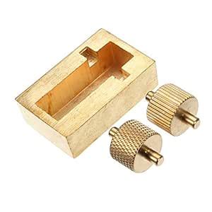 Buy Generic Leather Craft Making Tool Painting Box Brass DIY Hand ...