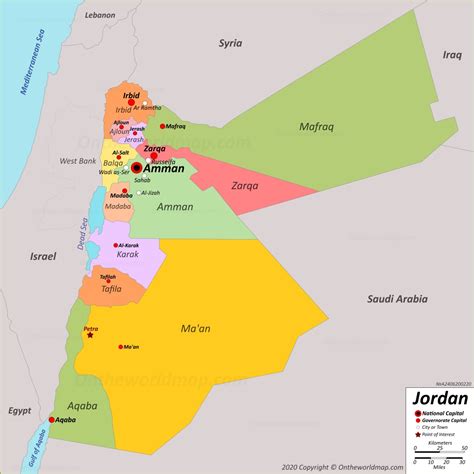 Jordan Map | Maps of Jordan