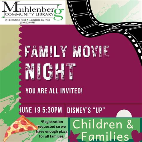 Family Movie Night, Muhlenberg Community Library, Reading, 19 June 2024 ...