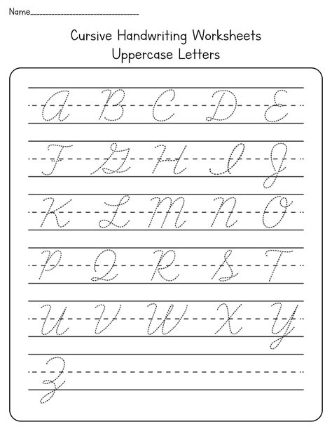 Blank cursive worksheets 10 free pdf printables – Artofit