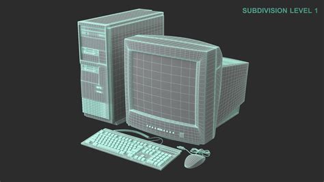 Image result for Retro PC 3D Model