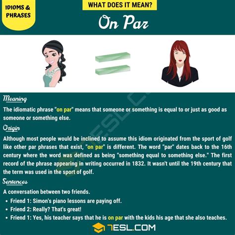 "On Par" Meaning, Origin and Examples • 7ESL