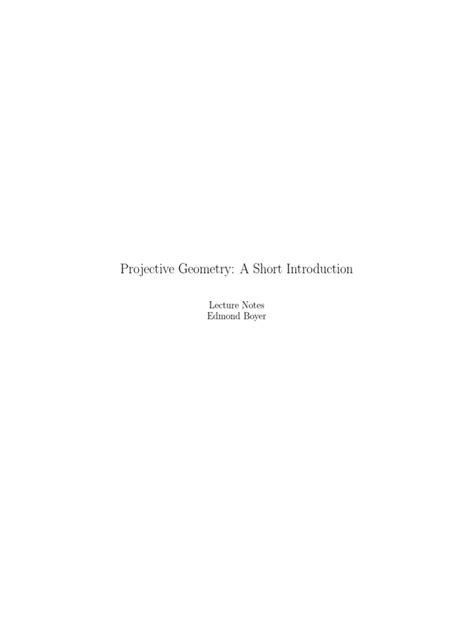 Image result for Projective Geometry PDF