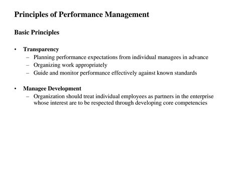 Image result for Performance Management Principles