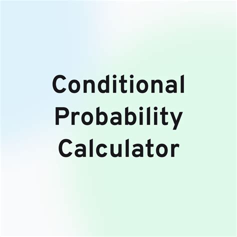 Conditional Distribution Calculator 的图像结果