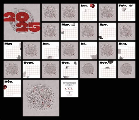 2025 Calendar InDesign Template – Free Download :: Behance