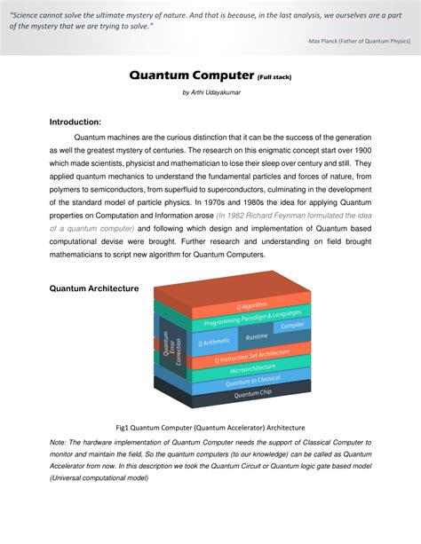 Image result for Quantum Computer Architecture