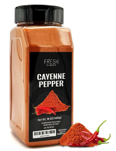 Fresh Finest Cayenne Pepper Powder, 16 oz, All Natural Spice, 50,000 ...