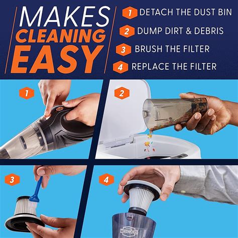 ThisWorx Cordless Car Vacuum - Portable & Powerful Handheld Cleaner