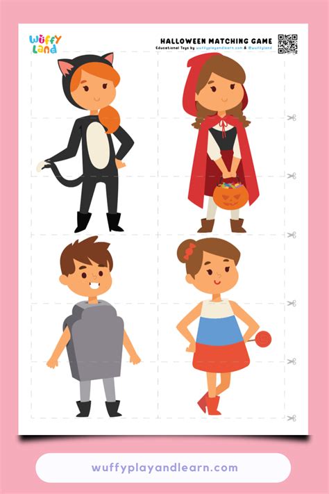 Halloween Matching Game for Kids: Fun & Spooky Printable Activity | 48 ...