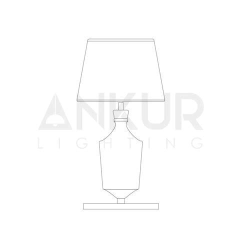 TROPH SMOKE GREY GLASS AND METAL TABLE LAMP at the lowest price in India.