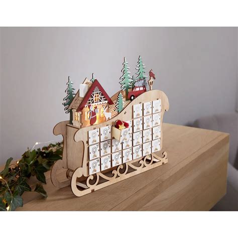 Calendar Advent model sanie cu led 31 x 26 x 6 cm - eMAG.ro