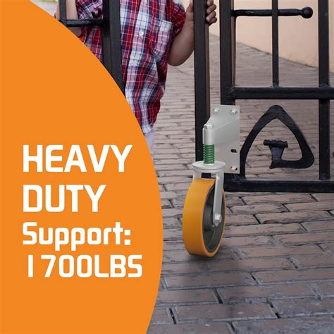 Buy Uscaster Gate Wheel 8inch Fence Gate Wheels for Metal Tube Gate ...
