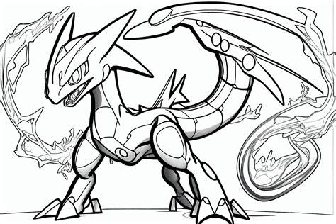 Mega Legendary Pokemon Coloring Pages Easy