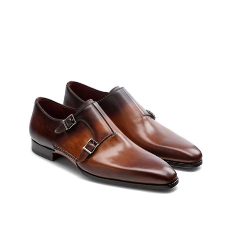 Height Increasing Tan & Brown Leather Ballina Monk Straps Shoes ...
