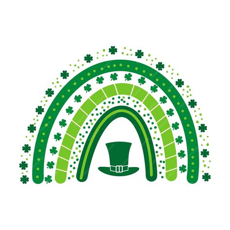 Premium Vector | St patricks day rainbow cute saint patricks day ...