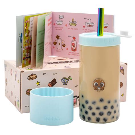 Reusable Boba Cup With Straw Bubble Tea Cup With Recipe | Desertcart INDIA
