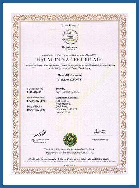 Certificate :: Stellar Exports